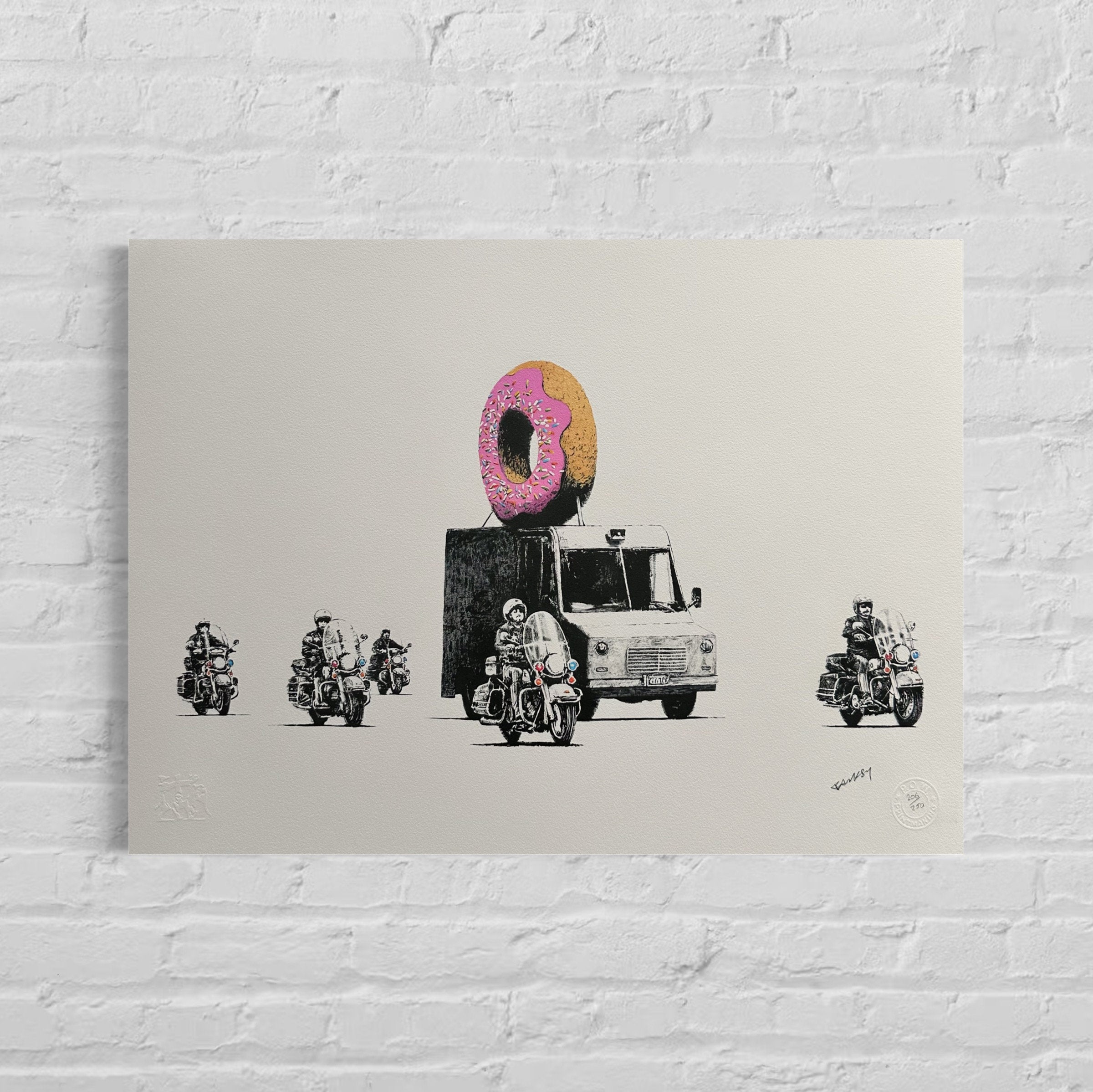BANKSY Strawberry donut